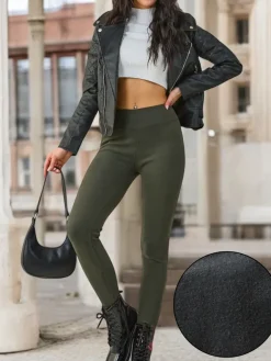 Best Ocieplane bawełniane legginsy damskie Legginsy / Tregginsy