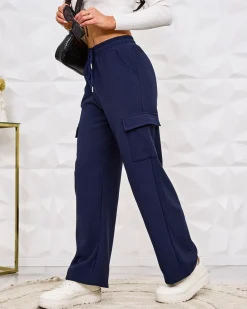 Clearance Ocieplane damskie spodnie typu bojówki Spodnie Cargo