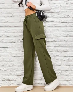 New Ocieplane damskie spodnie typu bojówki Spodnie Cargo