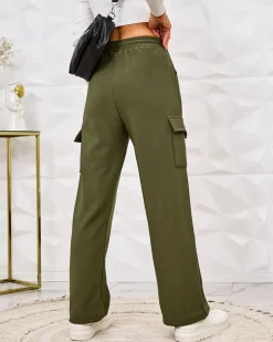 New Ocieplane damskie spodnie typu bojówki Spodnie Cargo