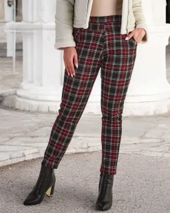 Outlet Ocieplane damskie spodnie typu tregginsy PLUS SIZE Legginsy / Tregginsy|Plus Size