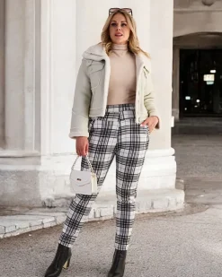 Best Ocieplane damskie spodnie typu tregginsy PLUS SIZE Legginsy / Tregginsy|Plus Size