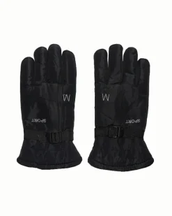 Online Ocieplane rękawice męskie z regulacją w nadgarstku Rękawiczki