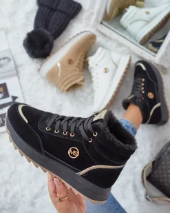 Ocieplane sneakersy damskie z futerkiem Casill Damskie Ocieplane|Sneakersy