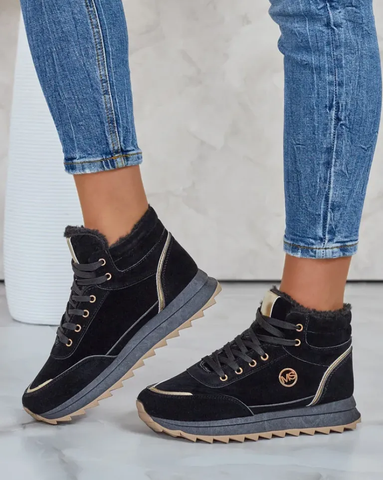 Ocieplane sneakersy damskie z futerkiem Casill Damskie Ocieplane|Sneakersy