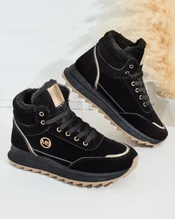 Ocieplane sneakersy damskie z futerkiem Casill Damskie Ocieplane|Sneakersy