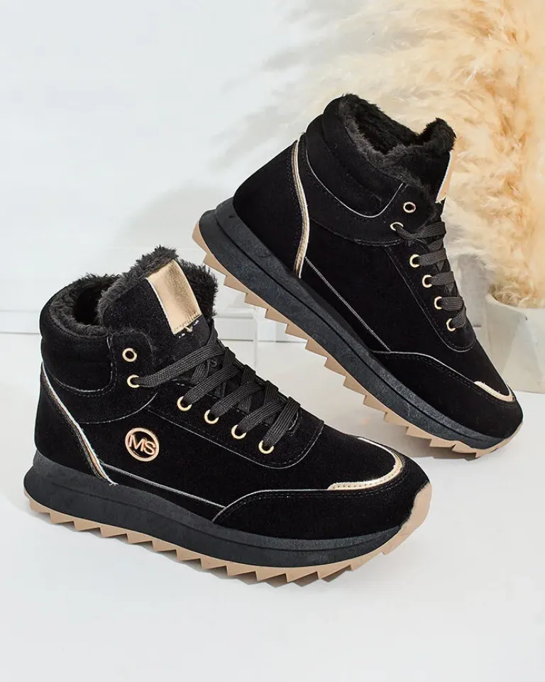 Ocieplane sneakersy damskie z futerkiem Casill Damskie Ocieplane|Sneakersy