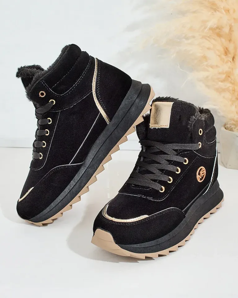 Ocieplane sneakersy damskie z futerkiem Casill Damskie Ocieplane|Sneakersy