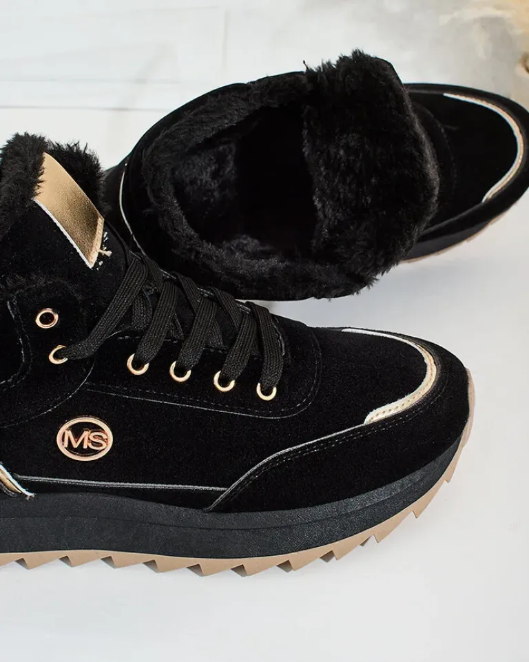 Ocieplane sneakersy damskie z futerkiem Casill Damskie Ocieplane|Sneakersy