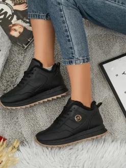 Clearance Ocieplane sneakersy damskie z futerkiem Casot Damskie Ocieplane|Sneakersy