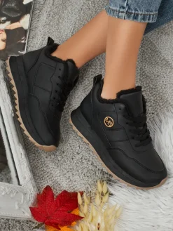 Clearance Ocieplane sneakersy damskie z futerkiem Casot Damskie Ocieplane|Sneakersy