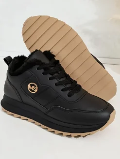 Clearance Ocieplane sneakersy damskie z futerkiem Casot Damskie Ocieplane|Sneakersy