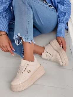 Best Ocieplane sneakersy damskie z futerkiem Rozit Damskie Ocieplane|Sneakersy