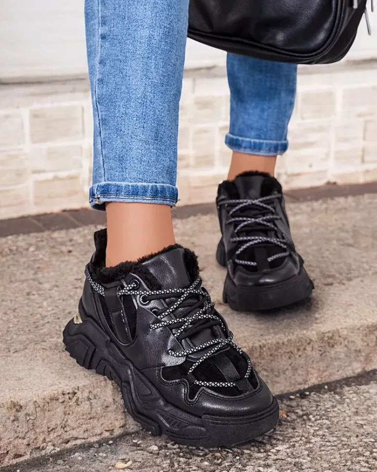 Clearance Ocieplane sneakersy damskie Cyrenna Damskie Ocieplane|Sneakersy