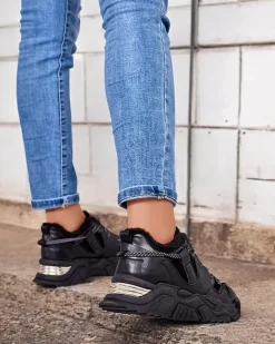 Clearance Ocieplane sneakersy damskie Cyrenna Damskie Ocieplane|Sneakersy