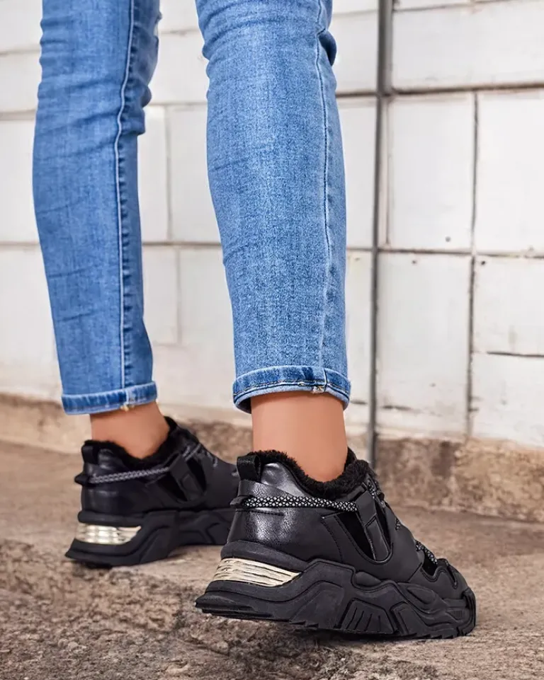 Clearance Ocieplane sneakersy damskie Cyrenna Damskie Ocieplane|Sneakersy