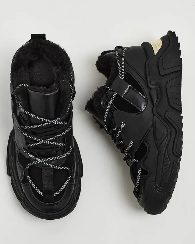 Clearance Ocieplane sneakersy damskie Cyrenna Damskie Ocieplane|Sneakersy