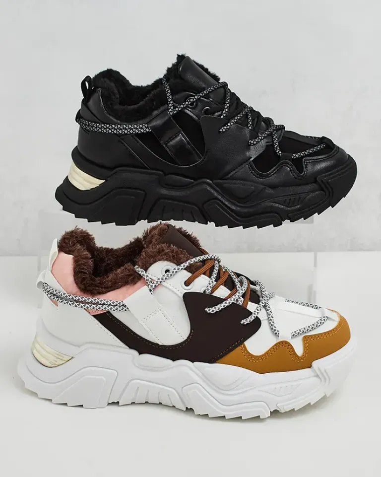 Clearance Ocieplane sneakersy damskie Cyrenna Damskie Ocieplane|Sneakersy