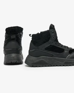 New Ocieplane sneakersy damskie z futerkiem Retodaf Damskie Trapery|Ocieplane