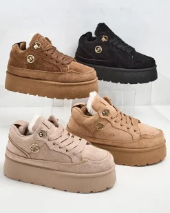 Ocieplane sneakersy damskie Zoovi Damskie Ocieplane|Sneakersy