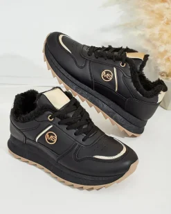 Discount Ocieplane sneakersy damskie z futerkiem Boris Damskie Ocieplane|Sneakersy