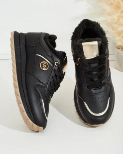 Discount Ocieplane sneakersy damskie z futerkiem Boris Damskie Ocieplane|Sneakersy