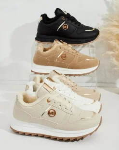 Discount Ocieplane sneakersy damskie z futerkiem Boris Damskie Ocieplane|Sneakersy