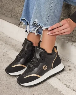 Hot Ocieplane sneakersy damskie z futerkiem Ozzix Damskie Ocieplane|Sneakersy