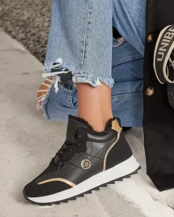 Hot Ocieplane sneakersy damskie z futerkiem Ozzix Damskie Ocieplane|Sneakersy