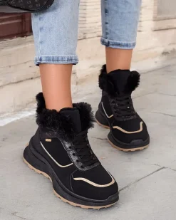 Discount Ocieplane sneakersy damskie z futerkiem Mofell Damskie Ocieplane|Sneakersy