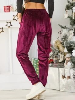 Discount Ocieplane spodnie dresowe damskie Spodnie Dresowe