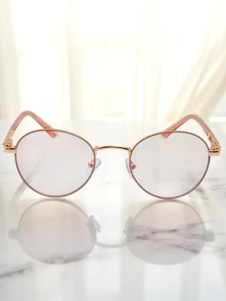 Discount Okulary przeciwsłoneczne okrągłe lekko przyciemnione Felinea Damskie Okulary Przeciwsłoneczne