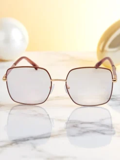 Discount Okulary przeciwsłoneczne w kwadracie lekko przyciemnione Lolla Style Damskie Okulary Przeciwsłoneczne