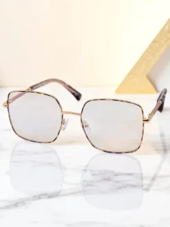 Best Okulary przeciwsłoneczne w kwadracie lekko przyciemnione Lolla Style Damskie Okulary Przeciwsłoneczne