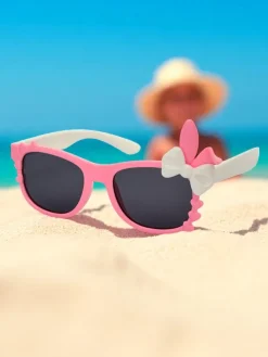 Hot Okulary przeciwsłoneczne dziecięce z ozdobami Bunny Shine Chłopięce|Dziewczęce