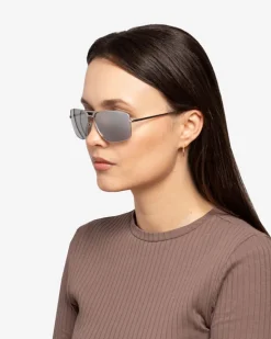 Clearance Okulary przeciwsłoneczne w srebrnej oprawce Damskie Okulary Przeciwsłoneczne|Okulary Przeciwsłoneczne