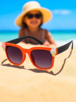 Okulary przeciwsłoneczne dziecięce z ozdobami Sunny Sparkle Chłopięce|Dziewczęce