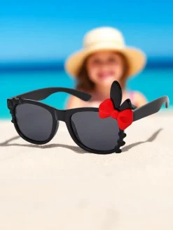 Hot Okulary przeciwsłoneczne dziecięce z ozdobami Bunny Shine Chłopięce|Dziewczęce
