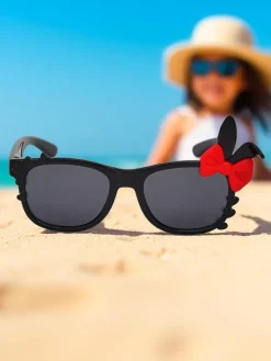 Hot Okulary przeciwsłoneczne dziecięce z ozdobami Bunny Shine Chłopięce|Dziewczęce