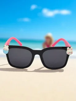 Hot Okulary przeciwsłoneczne dziecięce z ozdobami Sunny Sparkle Chłopięce|Dziewczęce