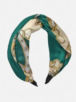 New Opaska damska w stylu apaszki z eleganckim printem Damskie Akcesoria Do Włosów