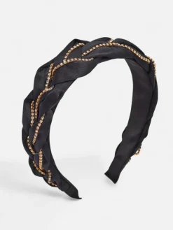 Clearance Opaska do włosów z pleceniem w warkocz zdobiona cyrkoniami Damskie Akcesoria Do Włosów