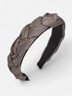 Best Opaska do włosów z pleceniem w warkocz zdobiona cyrkoniami Damskie Akcesoria Do Włosów