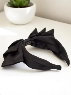 Online Opaska do włosów satynowa z kokardką Celine Damskie Akcesoria Do Włosów