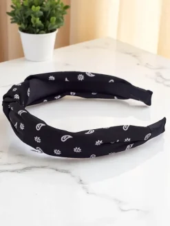 Clearance Opaska do włosów z pleceniem we wzorki Grafity Boom Damskie Akcesoria Do Włosów