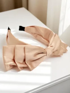 Opaska do włosów satynowa z kokardką Celine Damskie Akcesoria Do Włosów