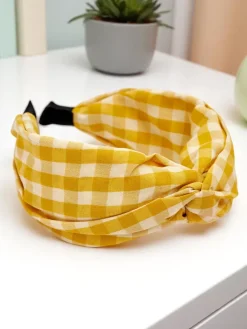 Opaska do włosów w kratkę Claras Damskie Akcesoria Do Włosów