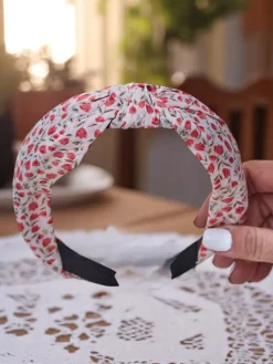 Best Opaska do włosów z kokardką w kwiatuszki Lilia Damskie Akcesoria Do Włosów