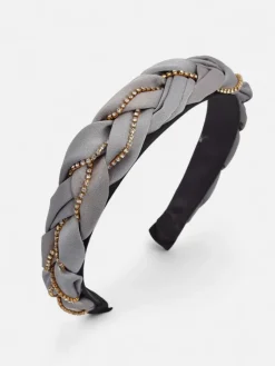 Best Opaska do włosów z pleceniem w warkocz zdobiona cyrkoniami Damskie Akcesoria Do Włosów