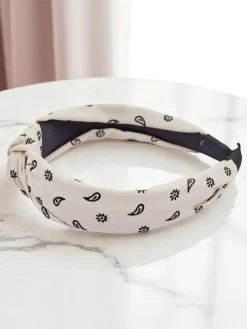 Sale Opaska do włosów z pleceniem we wzorki Grafity Boom Damskie Akcesoria Do Włosów